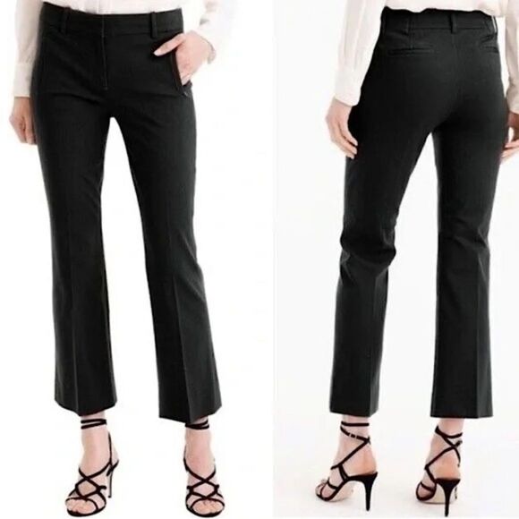 J. Crew Teddie Crop Kick Flare Pants - Picture 1 of 8